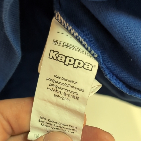 Kappa Blue Polo Shirt Vintage - Picture 5 of 6